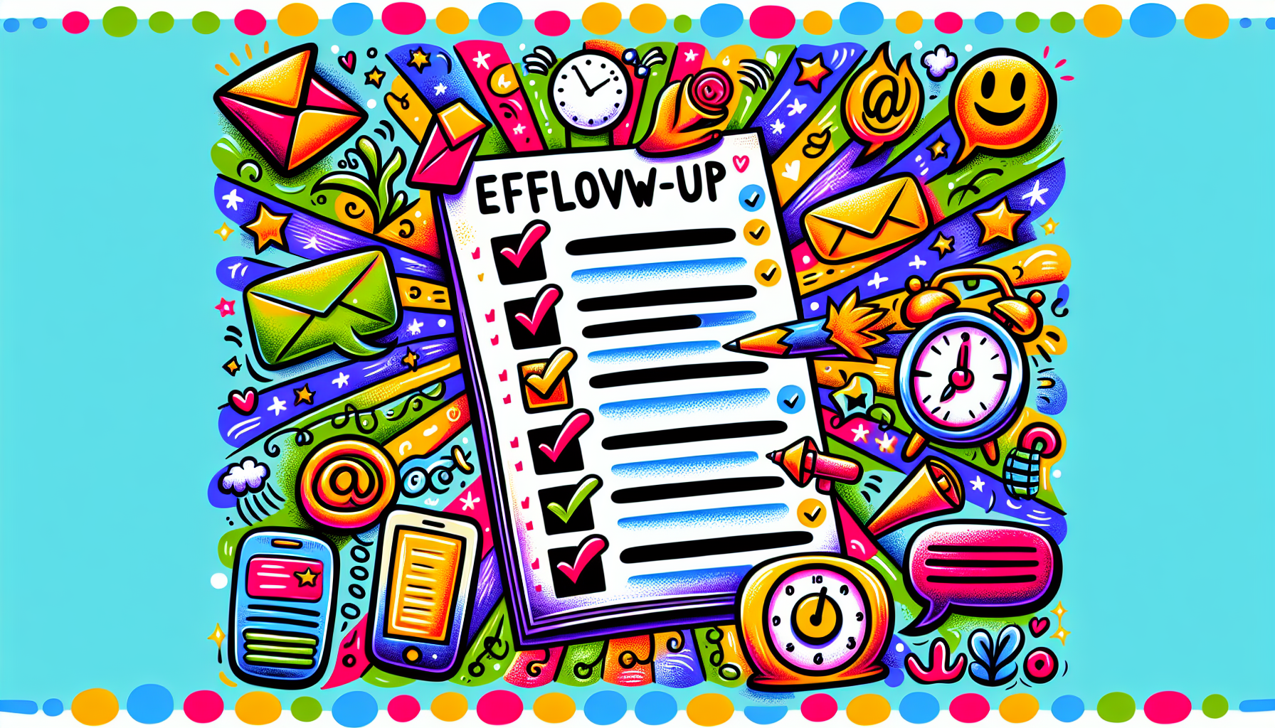 An illustration depicting tips for effective follow-ups in job applications.